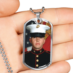 Custom Dog Tag Photo Necklace