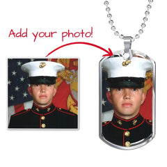 Custom Dog Tag Photo Necklace